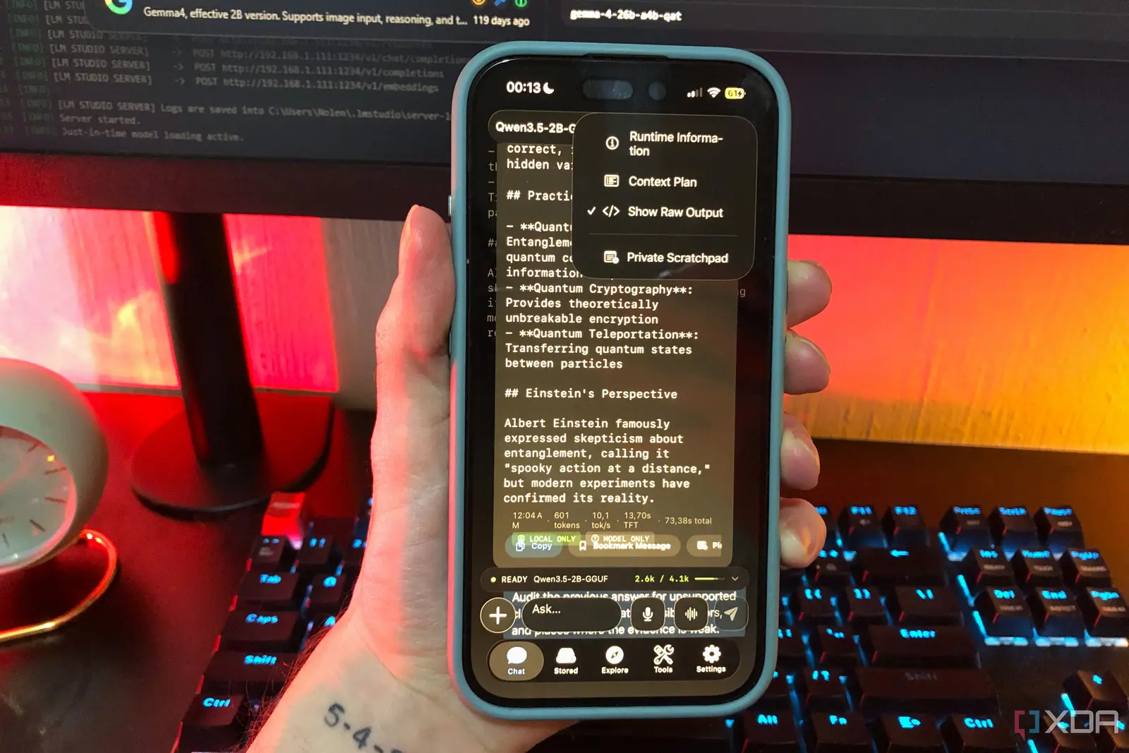 Running a Local AI Model on a Phone Handles Most Chat Prompts